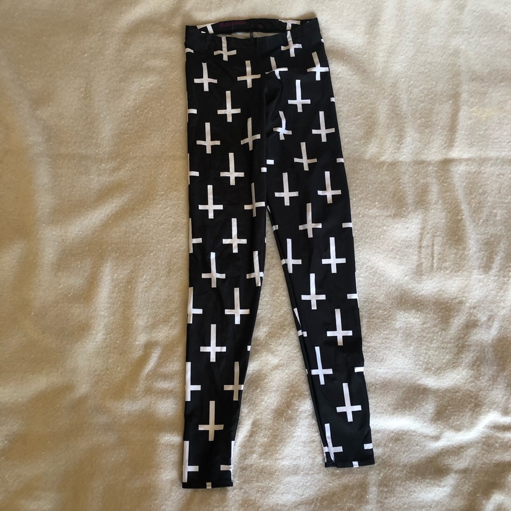 Black Milk Cross of St. Peter Leggings